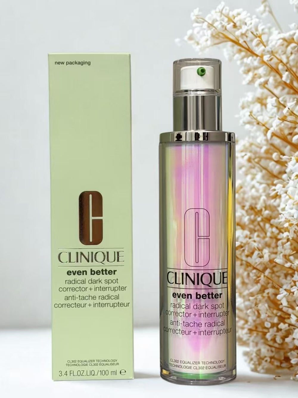 clinique even better radical dark spot corrector + interrupter 100ml